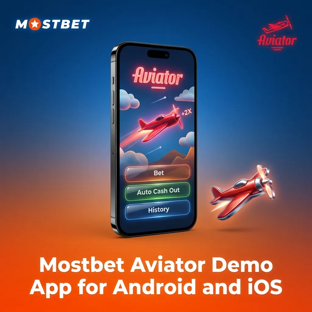 Mostbet Aviator demo app installation guide showing download steps for Android and iOS mobile devices